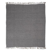 125x150cm Black Cotton Throw