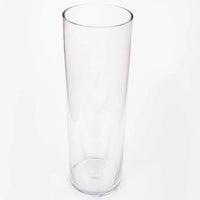 Vase 15x50cm Clear Glass Cylinder