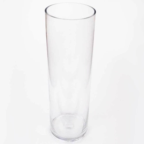 Vase 15x60cm Clear Glass Cylinder