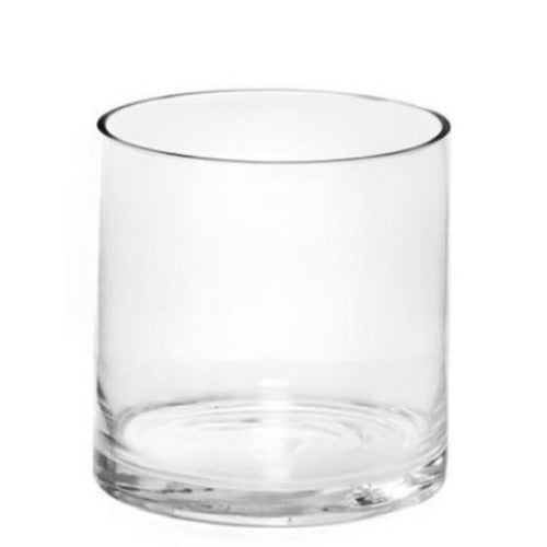 Vase 20x25cm Clear Glass Cylinder