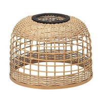 Light Shade Hatch Weave Rattan Small