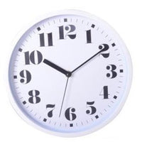 25cm Classic White Design Clock