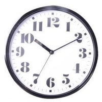 25cm Classic Black Design Clock