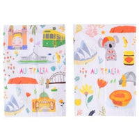 Tea Towel 48x68cm Australiana