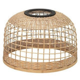 Light Shade Hatch Weave Rattan Large