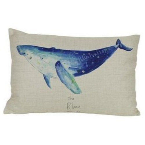 40x60cm Whale Print Cushion