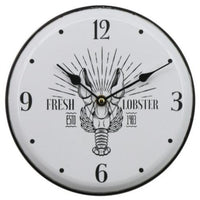 Clock 29cm Iron Lobster