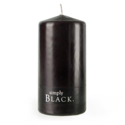 Candle 6.5x13cm Simply Black