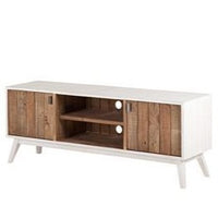 White Rustic 2 Door TV Unit