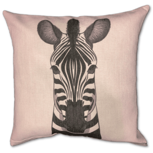 Cushion 45x45cm Zebra Face