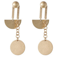 Earrings Goldish Metal Chain