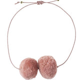 Double Pom Pom Bracelet Pink